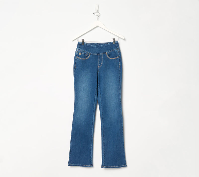 Belle by Kim Gravel Tall TripleLuxe Denim Topstitch Boot Cut Jean — View 5