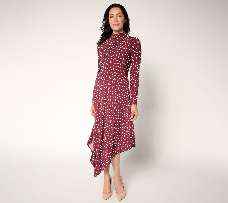 Me by Jennie Garth Regular Asymmetrical City Midi Dress — Main view
