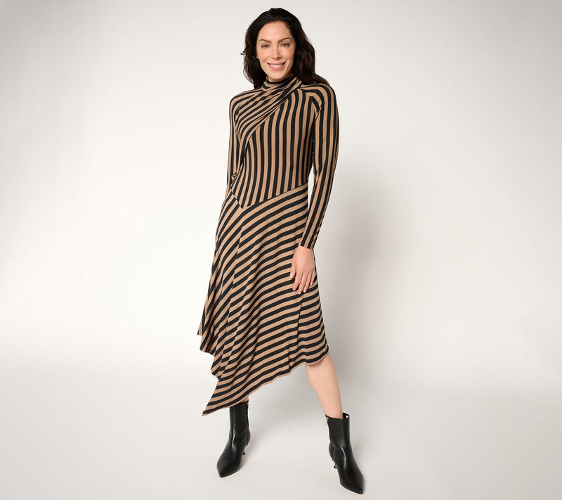 Me by Jennie Garth Regular Asymmetrical City Midi Dress — View 11