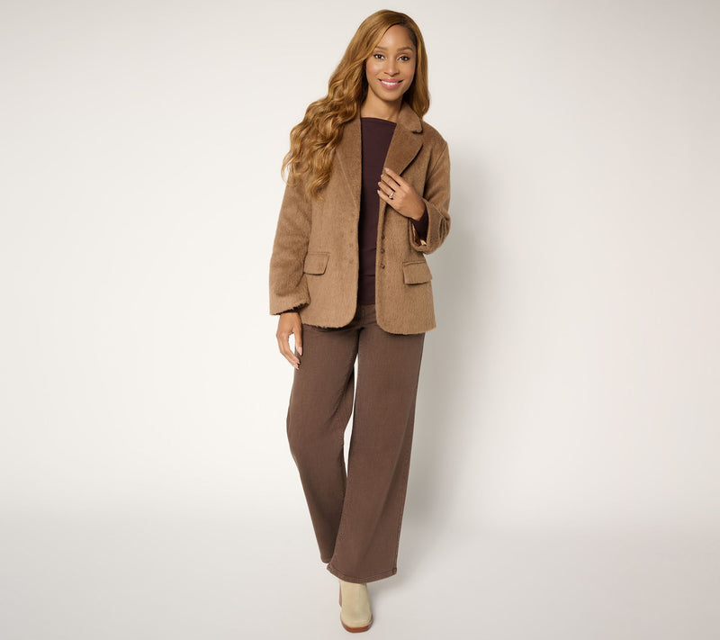 Me by Jennie Garth Downtown Faux Mohair Jacket — View 9