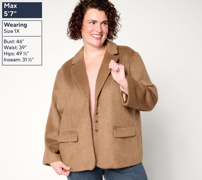Me by Jennie Garth Downtown Faux Mohair Jacket — View 6