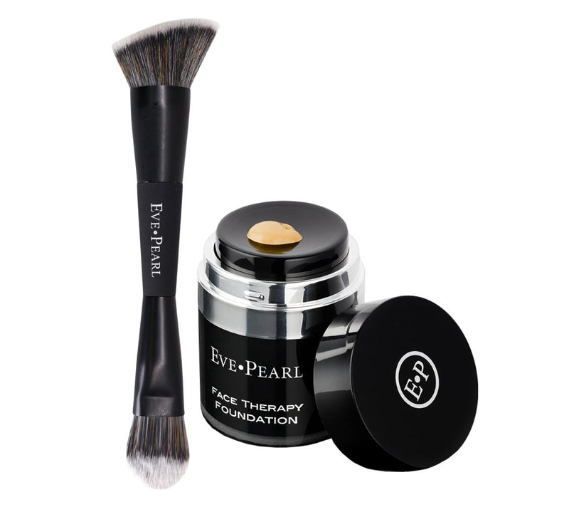EVE PEARL Face Therapy Foundation & B201 Contour Blender Brush — View 10