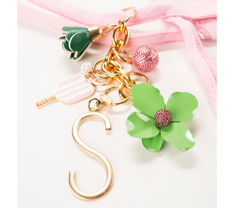 Violet & Brooks Gold Initial Bag Charm — View 2