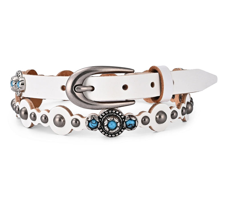 Old Trend Rosa Flourish Leather Belt — Main view