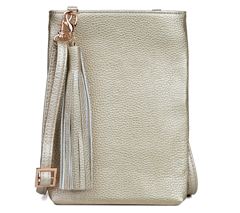 Julia Buxton Pebble Vegan Leather N/S Phone Wallet Crossbody — View 13