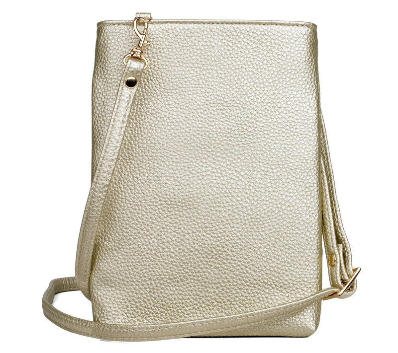 Julia Buxton Pebble Vegan Leather N/S Phone Wallet Crossbody — View 2