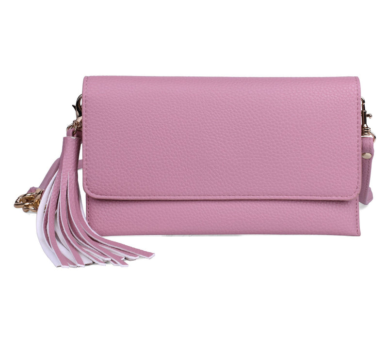 Julia Buxton Vegan Leather Phone Wallet w/ Crossbody Strap — Main view