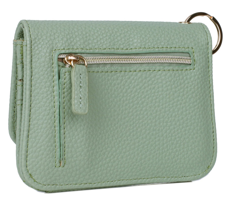 Julia Buxton Vegan Leather Mini Flap RFID CardCase — View 2