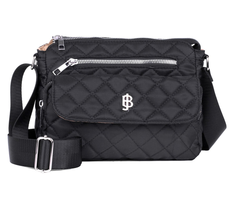 Julia Buxton Quilted Nylon Crossbody Bag — View 16