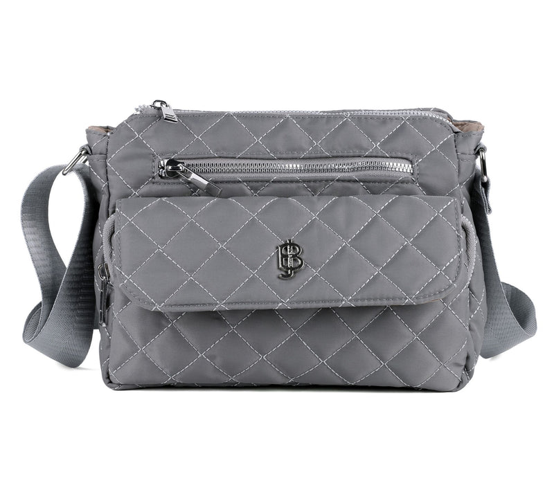 Julia Buxton Quilted Nylon Crossbody Bag — View 17