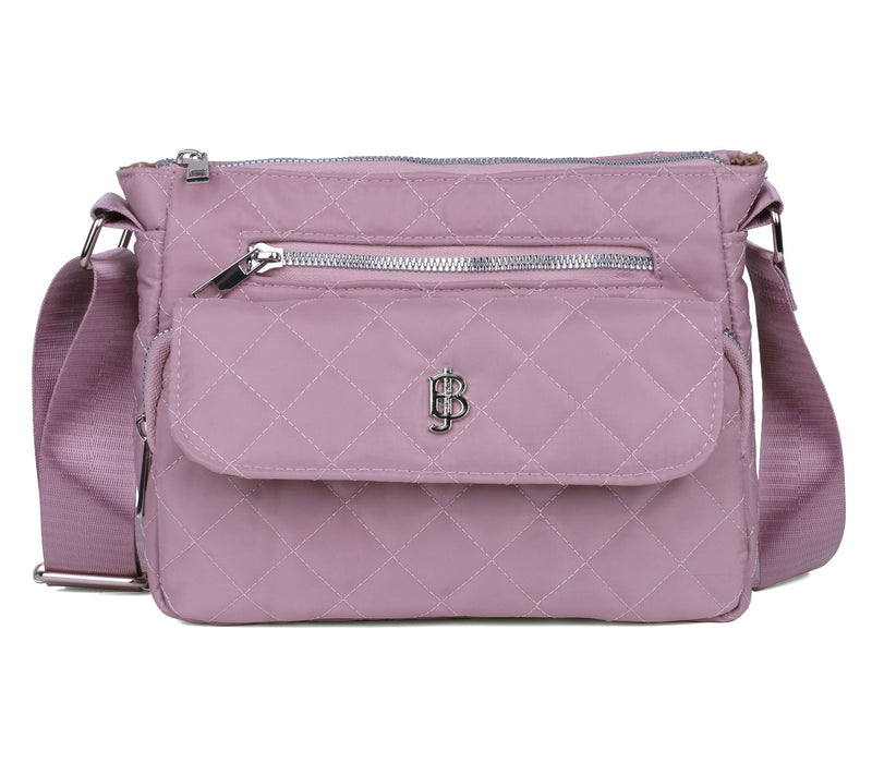 Julia Buxton Quilted Nylon Crossbody Bag — View 19