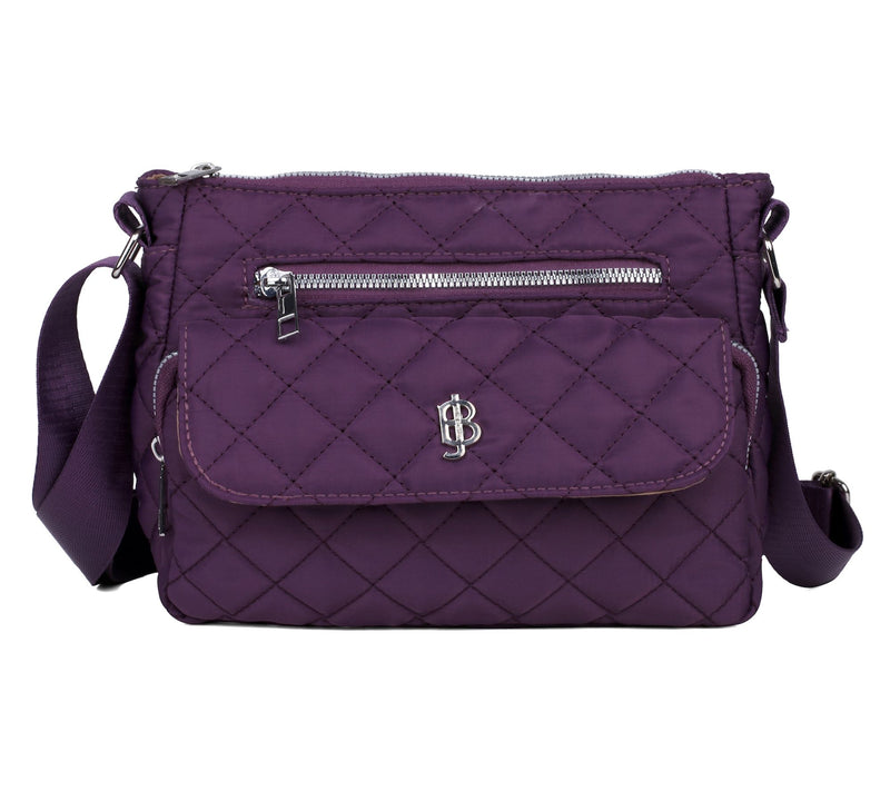 Julia Buxton Quilted Nylon Crossbody Bag — View 21