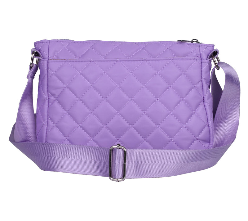 Julia Buxton Quilted Nylon Crossbody Bag — View 5