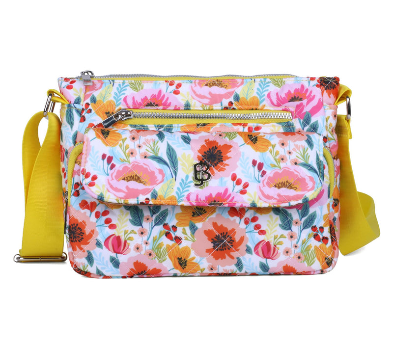 Julia Buxton Quilted Nylon Crossbody Bag — View 22