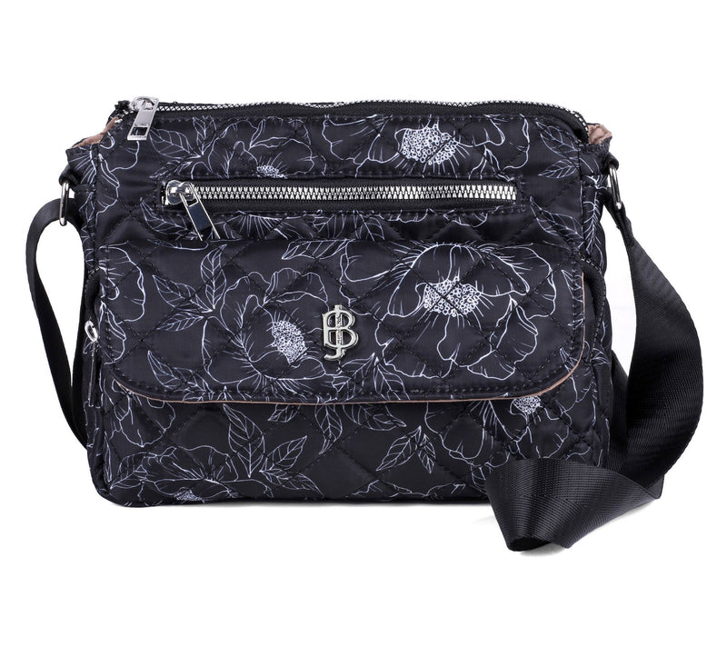 Julia Buxton Quilted Nylon Crossbody Bag — View 25