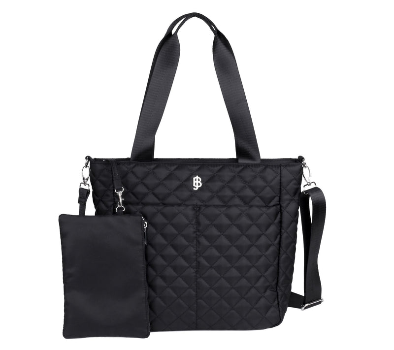 Julia Buxton Quilted Nylon Organizer Tote & ZipPouch — View 10