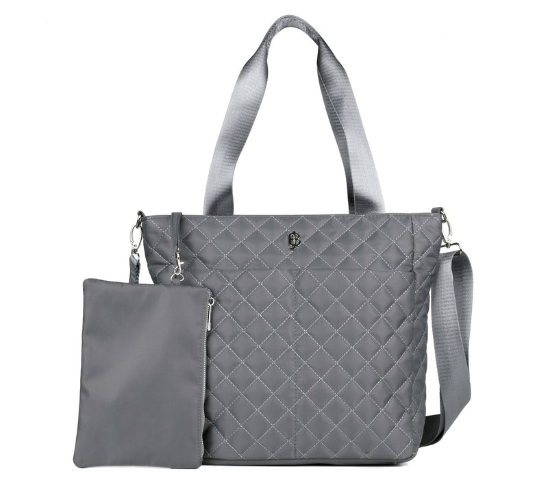 Julia Buxton Quilted Nylon Organizer Tote & ZipPouch — View 11
