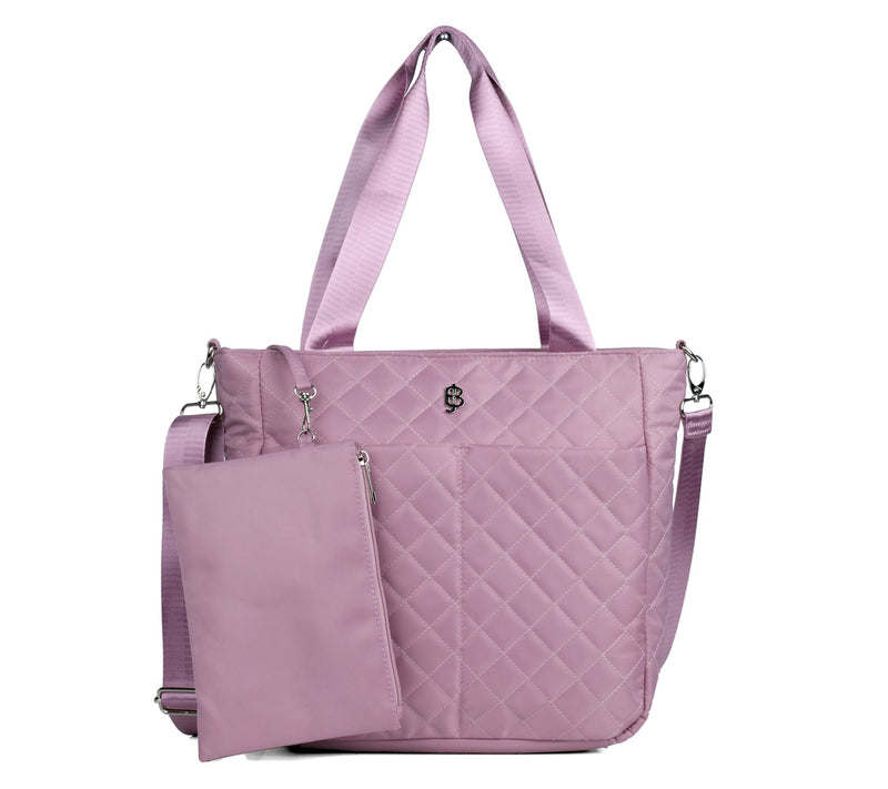 Julia Buxton Quilted Nylon Organizer Tote & ZipPouch — View 12