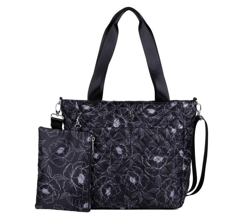 Julia Buxton Quilted Nylon Organizer Tote & ZipPouch — View 15