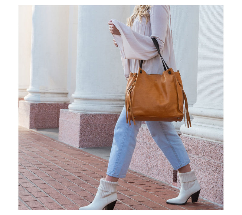Old Trend Daisy Leather Tote with Coin Pouch & Crossbody Strap — View 24