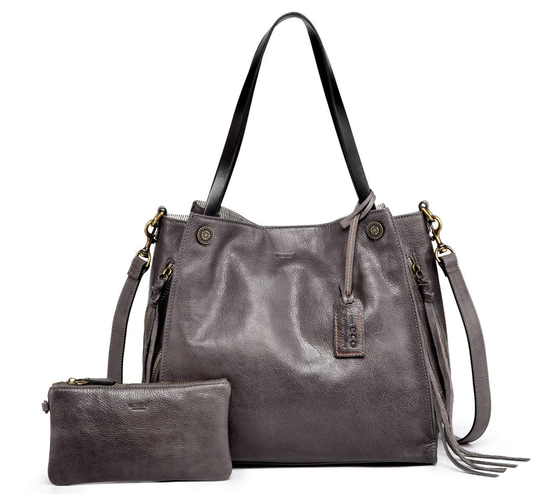 Old Trend Daisy Leather Tote with Coin Pouch & Crossbody Strap — View 9