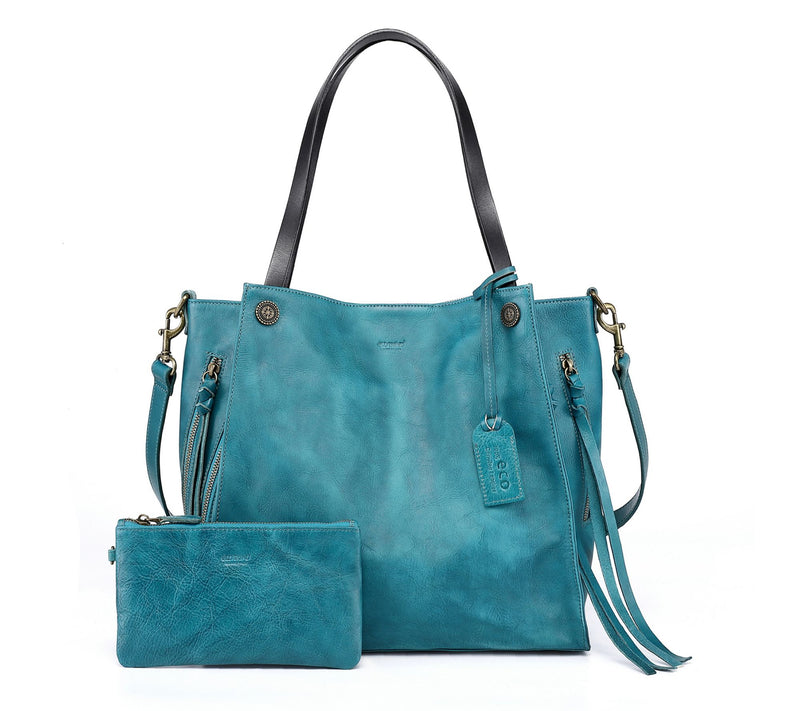 Old Trend Daisy Leather Tote with Coin Pouch & Crossbody Strap — View 13