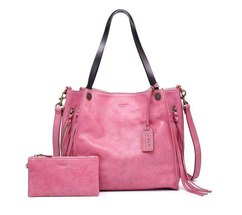 Old Trend Daisy Leather Tote with Coin Pouch & Crossbody Strap — View 3