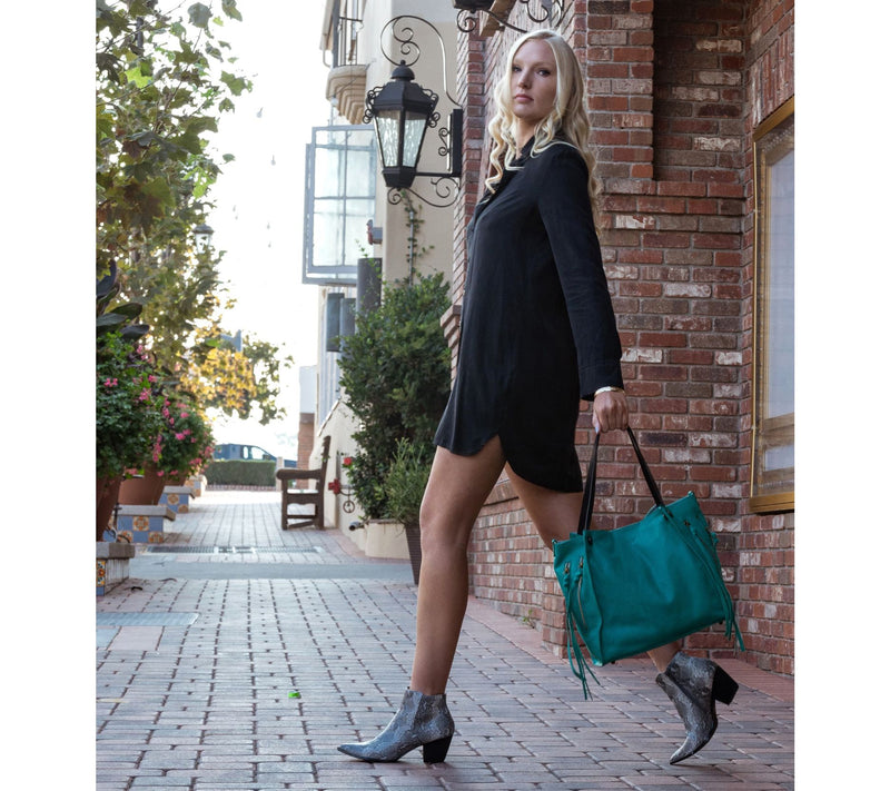 Old Trend Daisy Leather Tote with Coin Pouch & Crossbody Strap — View 22