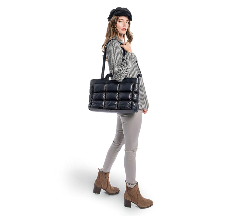 Old Trend Puffy Clover Leather Tote — View 8