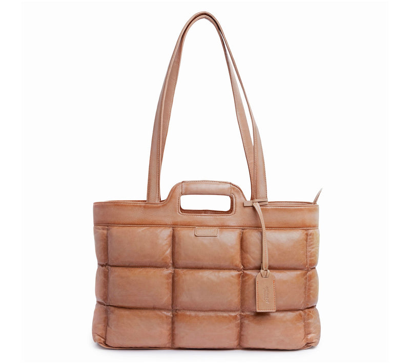 Old Trend Puffy Clover Leather Tote — View 17