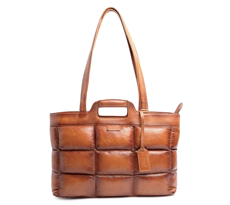 Old Trend Puffy Clover Leather Tote — View 21