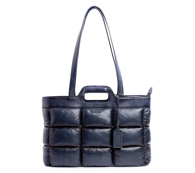 Old Trend Puffy Clover Leather Tote — View 22