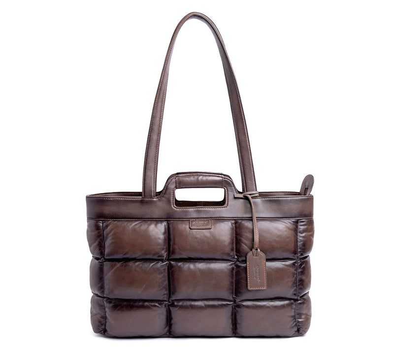 Old Trend Puffy Clover Leather Tote — View 23