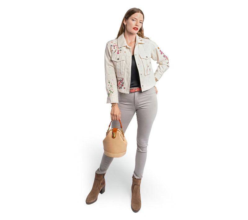 Old Trend Doctor Bucket Leather Bag with Crossbody Strap — View 10