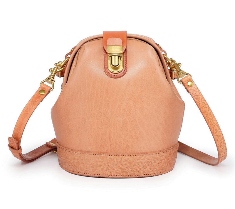 Old Trend Doctor Bucket Leather Bag with Crossbody Strap — View 25