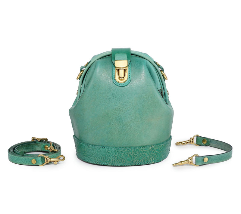 Old Trend Doctor Bucket Leather Bag with Crossbody Strap — View 28