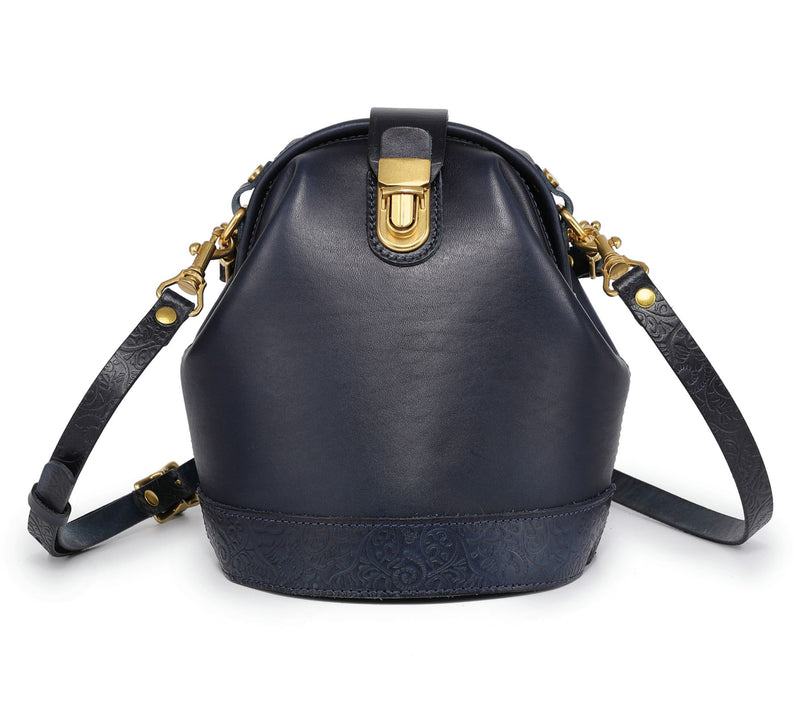 Old Trend Doctor Bucket Leather Bag with Crossbody Strap — View 29