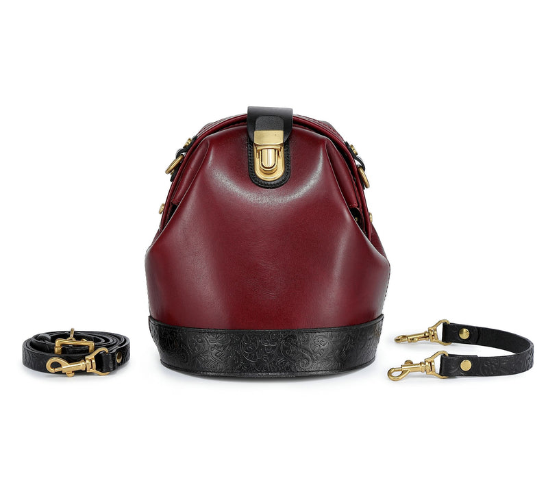 Old Trend Doctor Bucket Leather Bag with Crossbody Strap — View 30