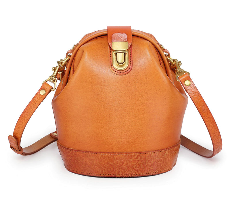 Old Trend Doctor Bucket Leather Bag with Crossbody Strap — View 31