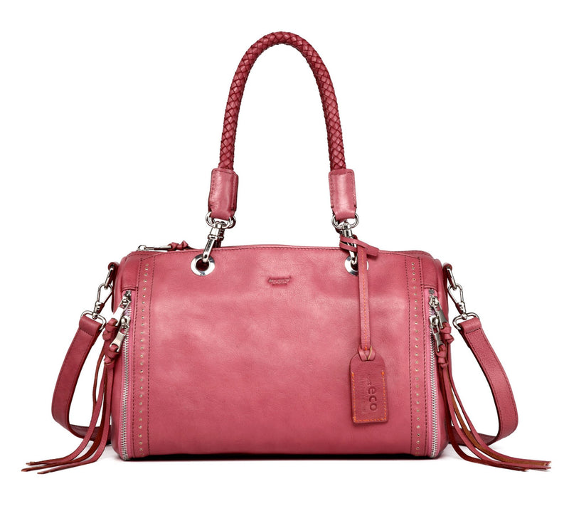 Old Trend Lily Leather Satchel with Crossbody Strap — View 16