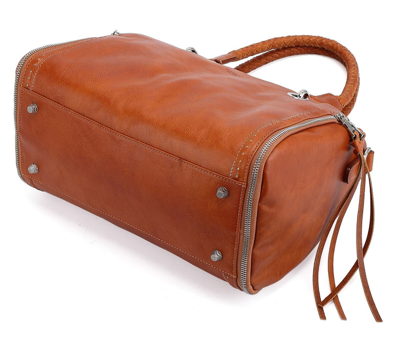 Old Trend Lily Leather Satchel with Crossbody Strap — View 6