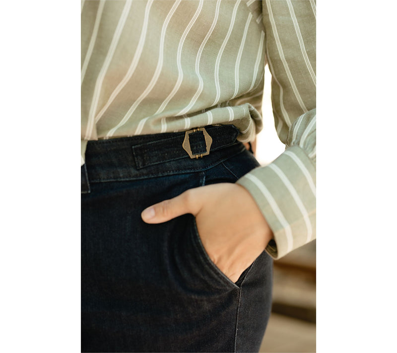 Me by Jennie Garth Regular Two Tone Wide Leg Jean — View 10