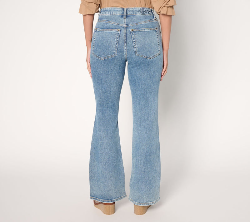 Me by Jennie Garth Regular Studded Bootcut Jeans- Indigo — View 4