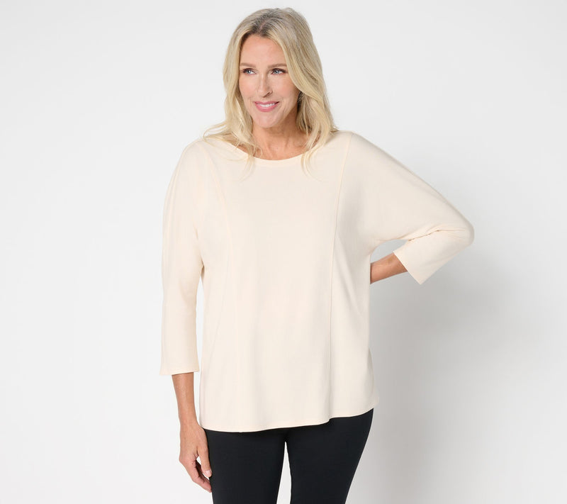 AnyBody Cozy Knit Top with Back Twist Detail — View 13
