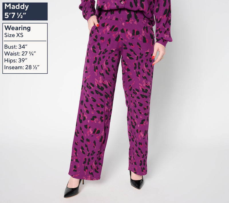 Brandis Dress Out Loud Regular Print or Solid Relaxed Pants — View 11