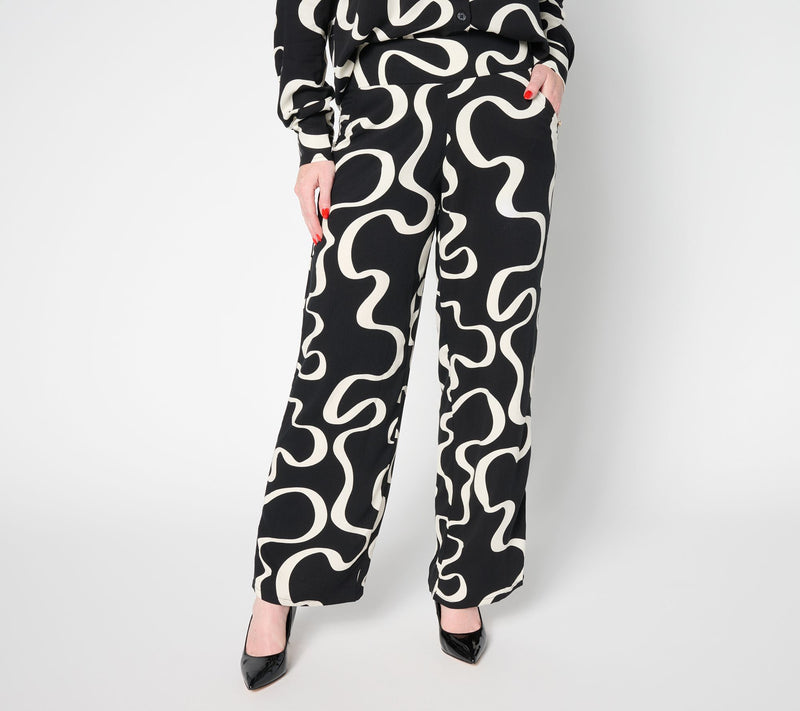 Brandis Dress Out Loud Petite Print or Solid Relaxed Pants — Main view