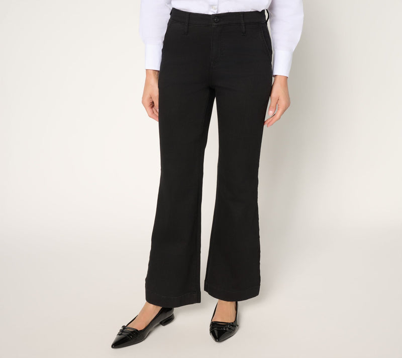 nicole by Nicole Miller Regular Dream Denim Flare Trouser — View 5