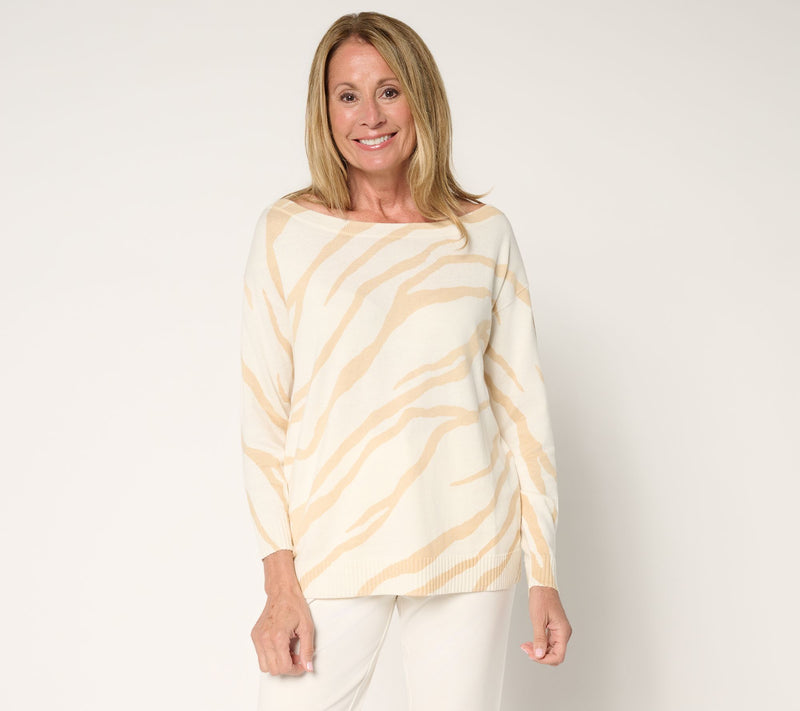 BEAUTIFUL by Lawrence Zarian Off Shoulder Sweater — View 14