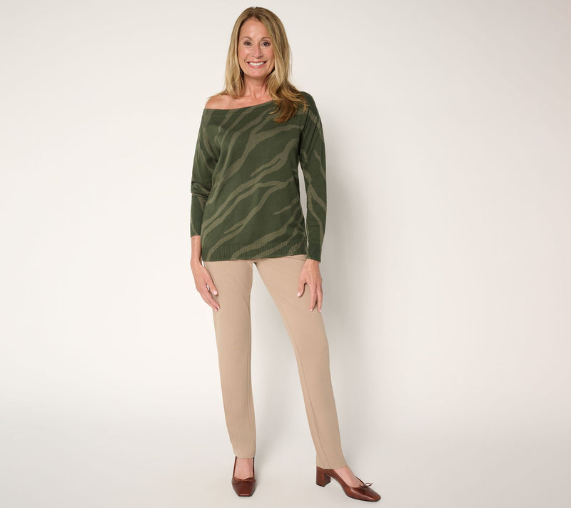 BEAUTIFUL by Lawrence Zarian Off Shoulder Sweater — View 5