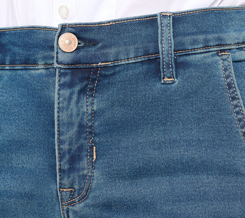 nicole by Nicole Miller Petite Dream Denim Flare Trouser — View 11